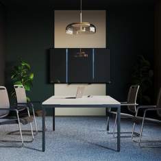Besucherstuhl grau Freischwinger Konferenzstuhl Büro Konferenzstühle Nowy Styl xenium frame Mesh