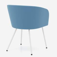Loungesessel blau Sessel Lounge Besucherstuhl Nowy Styl Naudu