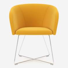 Loungesessel gelb Sessel Lounge Besucherstuhl Nowy Styl Naudu