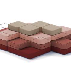 Modulaufbau des Sitzsystems Tapa von Nowy Styl