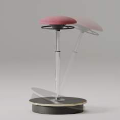 Ergonomischer Hocker Schreibtischhocker ergonomisch Stehhilfe Nowy Styl, Belise