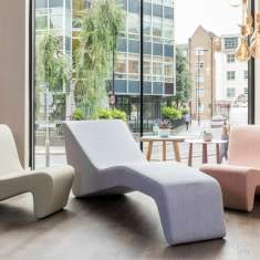 Loungemöbel Set Büroliege grau Lounge Liege Nowy Styl LinkUP