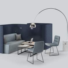 Besucherstuhl grau Besucherstühle Konferenzstuhl Kuffengestell Stuhl Assmann Büromöbel Sitzmöbel Consento | Tivoli