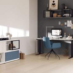Konferenzstuhl blau Konferenzstühle Büro Assmann Büromöbel Sitzmöbel Consento | Tivoli