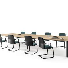 Gruppenarbeitsplatz Büro Team-Tisch Besprechungstisch Team-Tische Besprechungstische Konferenztisch Assmann Büromöbel Solos Bench Tische