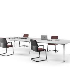 Gruppenarbeitsplatz Büro Team-Tisch Besprechungstisch Team-Tische Besprechungstische Konferenztisch Assmann Büromöbel Solos Bench Tische