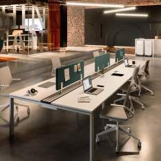 Gruppenarbeitsplatz Büro Team-Tisch Besprechungstisch Team-Tische Besprechungstische Konferenztisch Assmann Büromöbel Solos Bench Tische