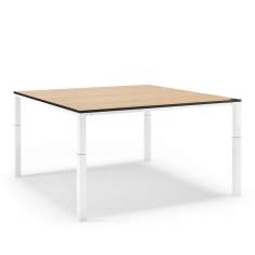 höhenverstellbarer Konferenztisch Holz Konferenztische Büro Besprechungstisch Assmann Büromöbel Plaza