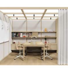 Abgeschirmte Arbeitsplätze Raum im Raum abgeschirmte Raumelemente akustik Mute Design Akustik Raum OmniRoom Work