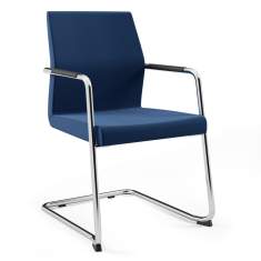 Besucherstuhl blau Freischwinger Konferenzstühle, profim, Acos Pro