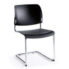 Besucherstuhl schwarz Freischwinger Konferenzstühle, profim, Bit
