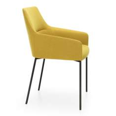 Stuhl gelb Besucherstuhl Lounge Sessel Loungesessel profim, Chic