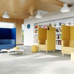 Clubsessel gelb Loungemöbel Büro Loungesessel Design, profim, Vancouver Lite - Sessel