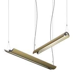 Büro Deckenlampen Design Längliche Pendelleuchten Design LED Büroleuchte Belux, UPDOWN