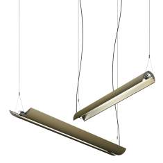 Büro Deckenlampen Design Längliche Pendelleuchten Design LED Büroleuchte Belux, UPDOWN
