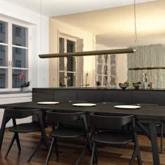 Büro Deckenlampen Design Längliche Pendelleuchten Design LED Büroleuchte Belux, UPDOWN
