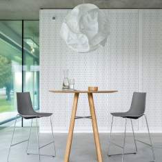 Barhocker grau Barstuhl Girsberger, Nava Bar