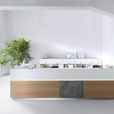 Empfangstheke Holz Empfangstheken Büro, Hund, Entreo