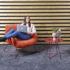 Loungesessel orange Sessel Lounge Viasit Calyx Lounge