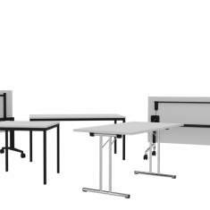 Schulungstische Klapptoische Schwenktische Schreibtische Bigla Office X-Linie Tische
Designed by Team Novex