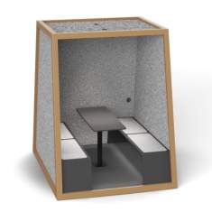 Abgeschirmte Raumelemente Holz Abgeschirmte Konferenzplätze akustik Raum in Raum Novex BOX10