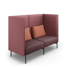 Bank mit Trennwand Lounge oval