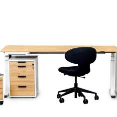 Container Holz Korpus weiss Bürokorpus Büro Zemp PURA Unterstellkorpus