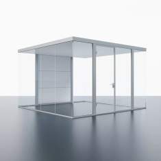 Raum-in-Raum abgeschirmte Raumelemente Glas PAN+ARMBRUSTER PANcube Glass