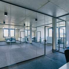 Glass Vollwand Trennwandsysteme PAN+ARMBRUSTER PANglass light