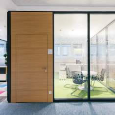 Trennwand Glaswand mit Aluminium-Rahmen PAN+ARMBRUSTER PANframe line