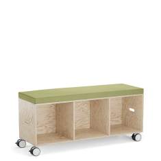 modulare Sitzelemente Holz Sitzmöbel König + Neurath CUBIX.A