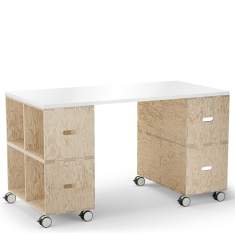 Rolltisch Holz Rolltische modular König + Neurath CUBIX.A