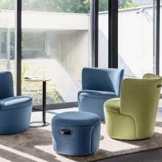 Loungesessel grün blau Sessel Lounge Sitzmöbel Girsberger Cina
