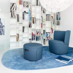 Loungesessel blau Sessel Lounge Sitzmöbel Girsberger Cina