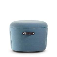 Polsterhocker blau Hocker Lounge Girsberger Cina Hocker