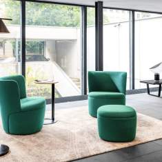 Polsterhocker grün Hocker Lounge Girsberger Cina Hocker