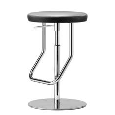 Barhocker schwarz Hocker, Thonet, S 123