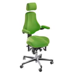 Bürodrehstuhl grün Drehstuhl Büro Drehstühle ergonomisch Burostuhl Haider Bioswing oneUp
mit Kopfstütze