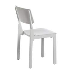 Besucherstuhl weiss Besucherstühle Cafeteria Stuhl stapelbar Stapelstuhl Holz Stuhl NC Nordic Care Knut