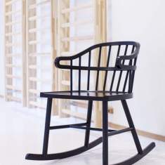 Schaukelstuhl Besucherstuhl schwarz Besucherstühle Lounge Stuhl NC Nordic Care Curt