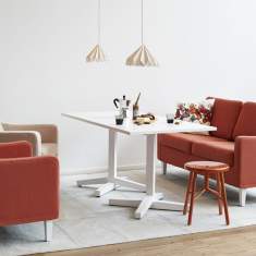 Loungesofa rot Sofa Lounge Sitzmöbel NC Nordic Care Stop