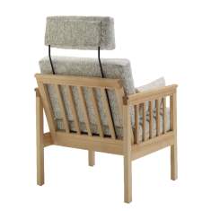 Loungesessel Holz Sessel Lounge grau NC Nordic Care Rib