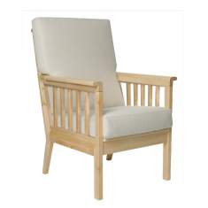 Loungesessel Holz Sessel Lounge grau NC Nordic Care Rib