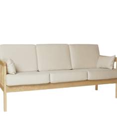 Loungesofa Holz Sofa Lounge grau NC Nordic Care Rib
