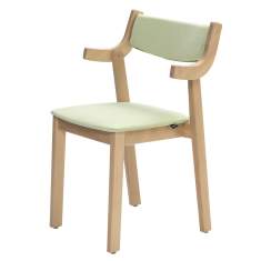 Besucherstuhl Holz Besucherstühle stapelbar Cafeteria Stuhl grün NC Nordic Care Gepetto
