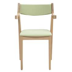 Besucherstuhl Holz Besucherstühle stapelbar Cafeteria Stuhl grün NC Nordic Care Gepetto