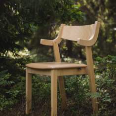 Besucherstuhl Holz Besucherstühle stapelbar Cafeteria Stuhl Holzschale NC Nordic Care Gepetto