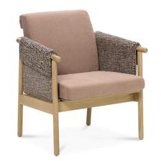 Loungesessel Holz Sessel Lounge braun NC Nordic Care Thyra