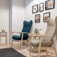 Loungesessel Holz Sessel komfortable NC Nordic Care Amulett