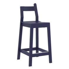 Barhocker Holz Barstuhl Holzschale Barstühle blau NC Nordic Care Rialto
